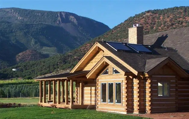 A log cabin in Creed, Colorado